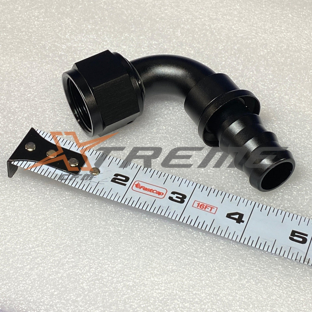 -12 AN / Push Lock Hose End-XtremeCFM-90 Degree -12AN / Push Lock Hose End-XCFM-10043