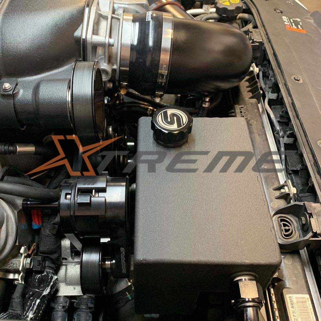 Synergy's Chevy SS Engine Bay Expansion/Water Tank Installed in the Engine Bay.